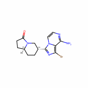 (6R,8aS)-6-(8-amino-1-bromoimidazo[1,5-a]pyrazin-3-yl)hexahydroindolizin-3(2H)-one