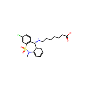 Heptanoic acid, 7-[(3-chloro-6,11-dihydro-6-methyl-5,5-dioxidodibenzo[c,f][1,2]thiazepin-11-yl)amino]-