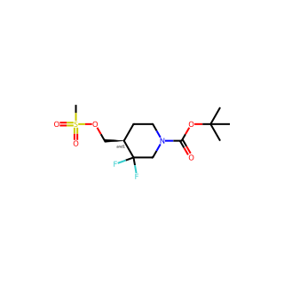 tert-butyl 3,3-difluoro-4-((methylsulfonyloxy)methyl)piperidine-1-carboxylate