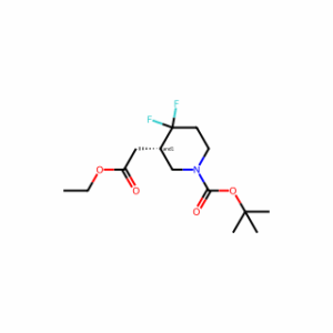 tert-Butyl 3-(2-ethoxy-2-oxoethyl)-4,4-difluoropiperidine-1-carboxylate