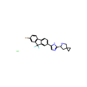 (S)-6-(5-(7-bromo-9,9-difluoro-9H-fluoren-2-yl)-1H-imidazol-2-yl)-5-azaspiro[2.4]heptane hydrochloride