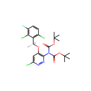(R)-6-Chloro-4-[1-(2,6-Dichloro-3-Fluorophenyl)Ethoxy]-3-[Bis(Boc)Amino]Pyridazine