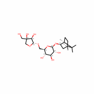 (2R,3S,4S,5R,6R)-2-((((2R,3R,4R)-3,4-Dihydroxy-4-(hydroxymethyl)tetrahydrofuran-2-yl)oxy)methyl)-6-(((1S,2R,4S)-1,7,7-trimethylbicyclo[2.2.1]heptan-2-yl)oxy)tetrahydro-2H-pyran-3,4,5-triol