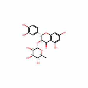 (2S,3S)-2-(3,4-Dihydroxyphenyl)-5,7-dihydroxy-3-(((2S,3R,4R,5R,6S)-3,4,5-trihydroxy-6-methyltetrahydro-2H-pyran-2-yl)oxy)chroman-4-one