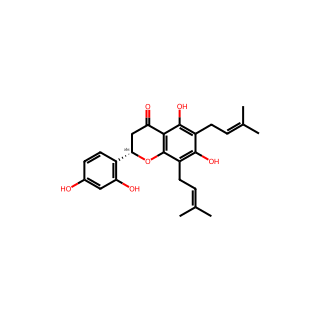 (S)-2-(2,4-Dihydroxyphenyl)-5,7-dihydroxy-6,8-bis(3-methylbut-2-en-1-yl)chroman-4-one