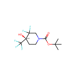TERT-BUTYL 3,3-DIFLUORO-4-HYDROXY-4-(TRIFLUOROMETHYL)PIPERIDINE-1-CARBOXYLATE