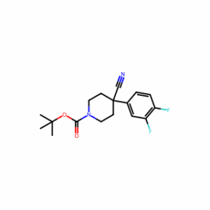 Tert-butyl 4-cyano-4-(3,4-difluorophenyl)piperidine-1-carboxylate