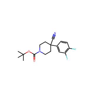 Tert-butyl 4-cyano-4-(3,4-difluorophenyl)piperidine-1-carboxylate