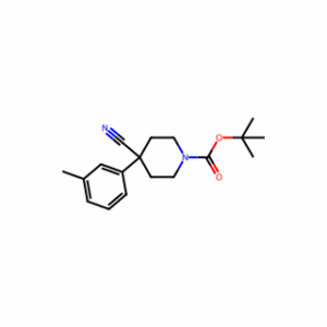 tert-Butyl 4-cyano-4-(m-tolyl)piperidine-1-carboxylate