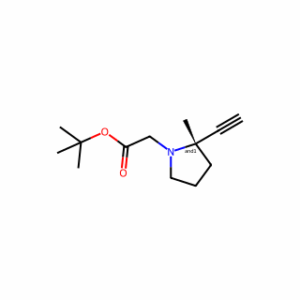 tert-Butyl 2-(2-Ethynyl-2-methyl-1-pyrrolidinyl)acetate