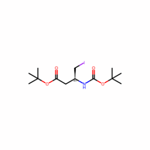 tert-Butyl (S)-3-(Boc-amino)-4-iodobutanoate