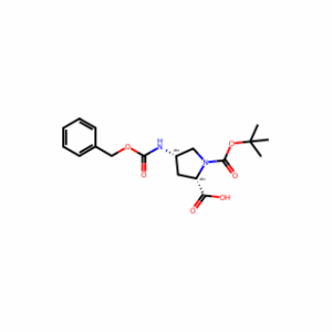 (2S,4S)-4-(((Benzyloxy)carbonyl)amino)-1-(tert-butoxycarbonyl)pyrrolidine-2-carboxylic acid