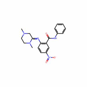 (E)-2-((1,4-Dimethylpiperazin-2-ylidene)-amino)-5-nitro-n-phenylbenzamide