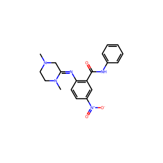 (E)-2-((1,4-Dimethylpiperazin-2-ylidene)-amino)-5-nitro-n-phenylbenzamide
