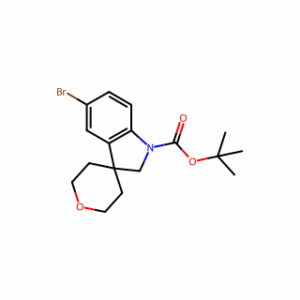 tert-Butyl 5-bromo-2′,3′,5′,6′-tetrahydrospiro[indoline-3,4′-pyran]-1-carboxylate