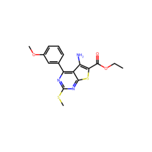 Ethyl 5-amino-4-(3-methoxyphenyl)-2-(methylthio)thieno[2,3-d]pyrimidine-6-carboxylate