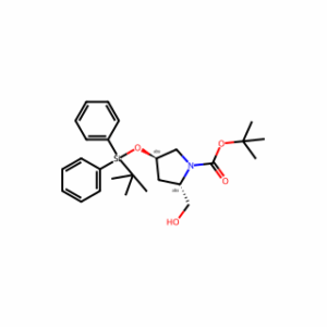 tert-Butyl (2S,4R)-4-((tert-butyldiphenylsilyl)oxy)-2-(hydroxymethyl)pyrrolidine-1-carboxylate