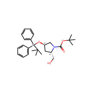 tert-Butyl (2S,4R)-4-((tert-butyldiphenylsilyl)oxy)-2-(hydroxymethyl)pyrrolidine-1-carboxylate