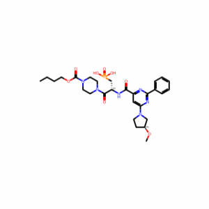 ((R)-3-(4-(Butoxycarbonyl)piperazin-1-yl)-2-(6-((S)-3-methoxypyrrolidin-1-yl)-2-phenylpyrimidine-4-carboxamido)-3-oxopropyl)phosphonic acid