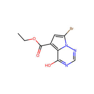 ethyl 7-bromo-4-hydroxypyrrolo[2,1-f][1,2,4]triazine-5-carboxylate