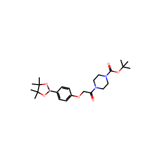 tert-butyl 4-(2-(4-(4,4,5,5-tetramethyl-1,3,2-dioxaborolan-2-yl)phenoxy)acetyl)piperazine-1-carboxylate