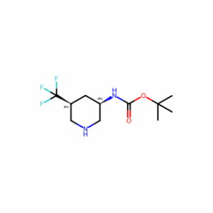 tert-butyl N-[(3R,5S)-5-(trifluoromethyl)piperidin-3-yl]carbamate