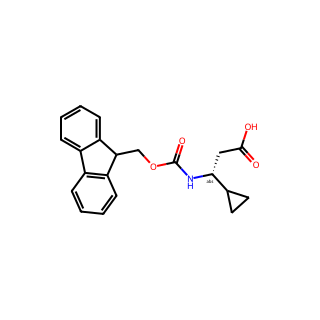 (R)-3-((((9H-Fluoren-9-yl)methoxy)carbonyl)amino)-3-cyclopropylpropanoic acid