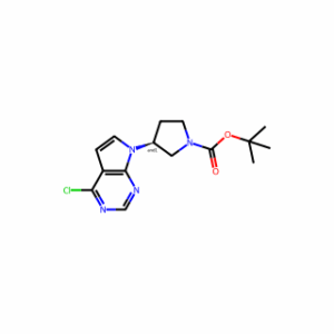 tert-Butyl 3-(4-chloro-7H-pyrrolo[2,3-d]pyrimidin-7-yl)pyrrolidine-1-carboxylate
