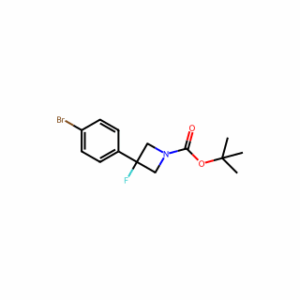 tert-Butyl 3-(4-bromophenyl)-3-fluoroazetidine-1-carboxylate