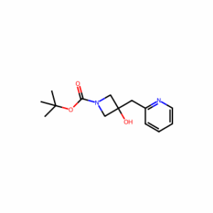 tert-butyl 3-hydroxy-3-[(pyridin-2-yl)methyl]azetidine-1-carboxylate