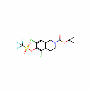 tert-Butyl 5,7-dichloro-6-(((trifluoromethyl)sulfonyl)oxy)-3,4-dihydroisoquinoline-2(1H)-carboxylate