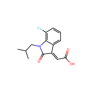 (E)-2-(7-Fluoro-1-isobutyl-2-oxoindolin-3-ylidene)acetic acid