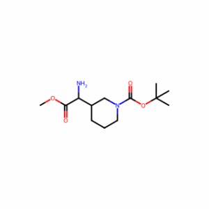 tert-Butyl 3-(1-amino-2-methoxy-2-oxoethyl)piperidine-1-carboxylate