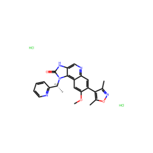 (R)-7-(3,5-Dimethylisoxazol-4-yl)-8-methoxy-1-(1-(pyridin-2-yl)ethyl)-1,3-dihydro-2H-imidazo[4,5-c]quinolin-2-one dihydrochloride