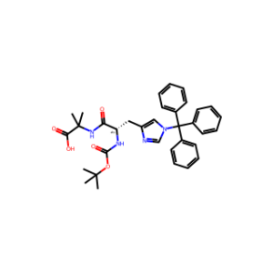 (S)-2-(2-((tert-Butoxycarbonyl)amino)-3-(1-trityl-1H-imidazol-4-yl)propanamido)-2-methylpropanoic acid