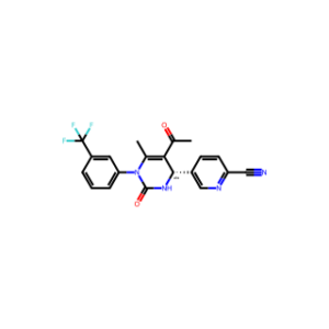 (S)-5-(5-Acetyl-6-methyl-2-oxo-1-(3-(trifluoromethyl)phenyl)-1,2,3,4-tetrahydropyrimidin-4-yl)picolinonitrile