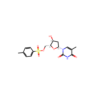 ((2R,3S,5R)-3-Hydroxy-5-(5-methyl-2,4-dioxo-3,4-dihydropyrimidin-1(2H)-yl)tetrahydrofuran-2-yl)methyl 4-methylbenzenesulfonate