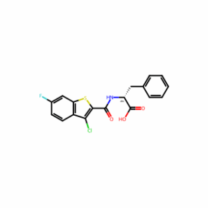 (3-Chloro-6-fluorobenzo[b]thiophene-2-carbonyl)-D-phenylalanine