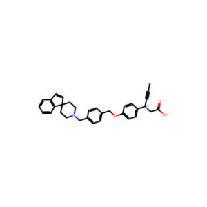 (3S)-3-(4-{[4-(1′H-Spiro[indene-1,4′-piperidin]-1′-ylmethyl)benzyl]oxy}hex-4-ynoic acid