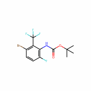 tert-Butyl (3-bromo-6-fluoro-2-(trifluoromethyl)phenyl)carbamate