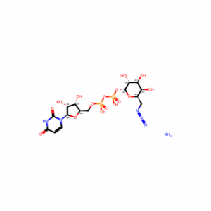 Uridine 5′-(trihydrogen diphosphate), P′-(6-azido-6-deoxy-α-D-galactopyranosyl) ester, monoammonium salt
