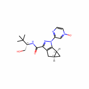(4aS,5aS)-4,4a,5,5a-Tetrahydro-N-[(1S)-1-(hydroxymethyl)-2,2-dimethylpropyl]-1-(4-oxido-2-pyrazinyl)-1H-cyclopropa[4,5]cyclopenta[1,2-c]pyrazole-3-carboxamide