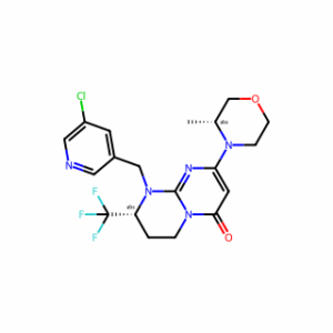 (R)-1-((5-Chloropyridin-3-yl)methyl)-8-((R)-3-methylmorpholino)-2-(trifluoromethyl)-3,4-dihydro-1H-pyrimido[1,2-a]pyrimidin-6(2H)-one