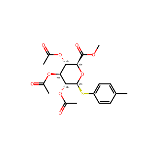 (2S,3S,4S,5R,6S)-2-(methoxycarbonyl)-6-(p-tolylthio)tetrahydro-2H-pyran-3,4,5-triyl triacetate