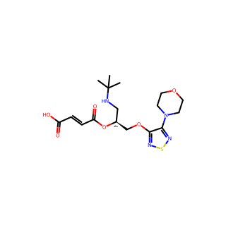 (S, Z)-4-((1-(tert-butylamino)-3-((4-morpholino-1, 2, 5- thiadiazol-3-yl)oxy)propan-2-yl)oxy)-4-oxobut-2-enoic acid