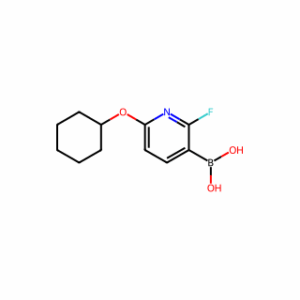 (6-(Cyclohexyloxy)-2-fluoropyridin-3-yl)boronic acid