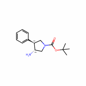 TERT-BUTYL (3R,4S)-3-AMINO-4-PHENYLPYRROLIDINE-1-CARBOXYLATE