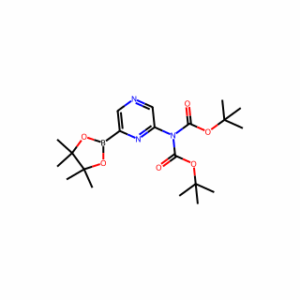tert-butyl N-[(tert-butoxy)carbonyl]-N-[6-(tetramethyl-1,3,2-dioxaborolan-2-yl)pyrazin-2-yl]carbamate