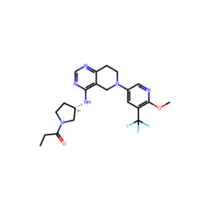 (S)-1-(3-((6-(6-Methoxy-5-(trifluoromethyl)pyridin-3-yl)-5,6,7,8-tetrahydropyrido[4,3-d]pyrimidin-4-yl)amino)pyrrolidin-1-yl)propan-1-one