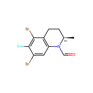 (R)-5,7-Dibromo-6-fluoro-2-methyl-3,4-dihydroquinoline-1(2H)-carbaldehyde